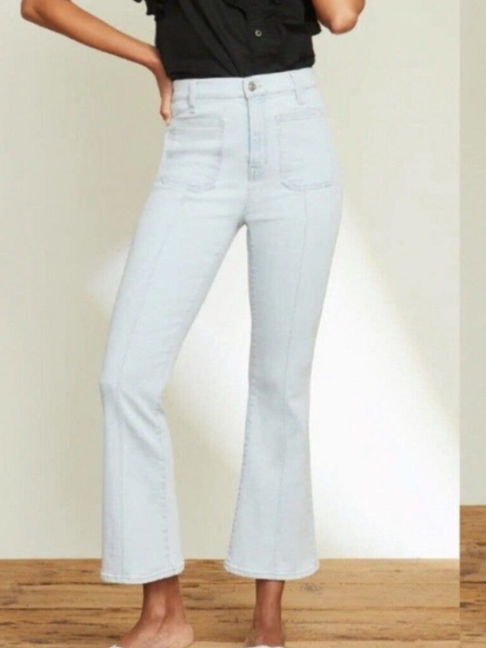 Veronica Beard jeans Carson Ankle flare high rise SZ 28  aspen wash